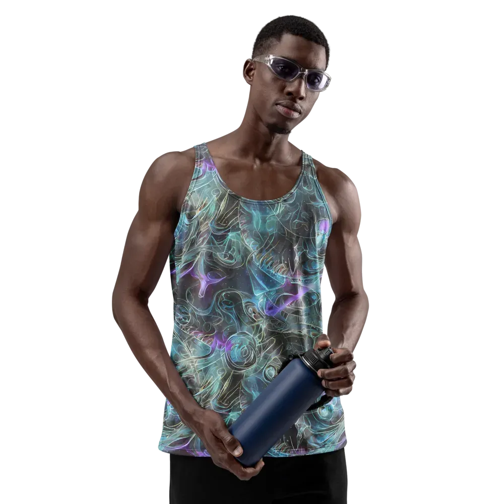 Deep Space Opal on Men's Tank Top — Front