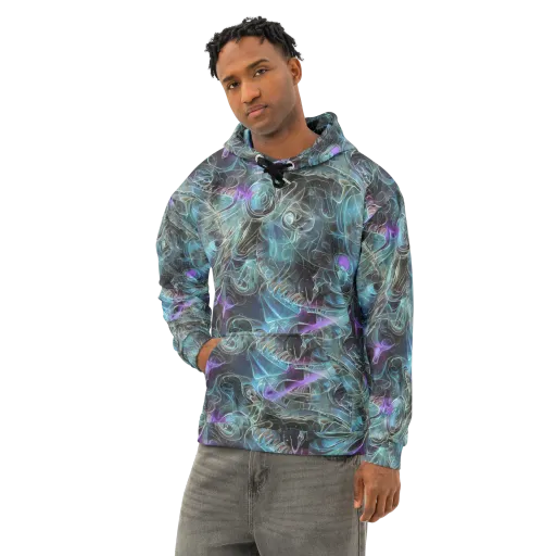 Deep Space Opal on a Cotton Hoodie