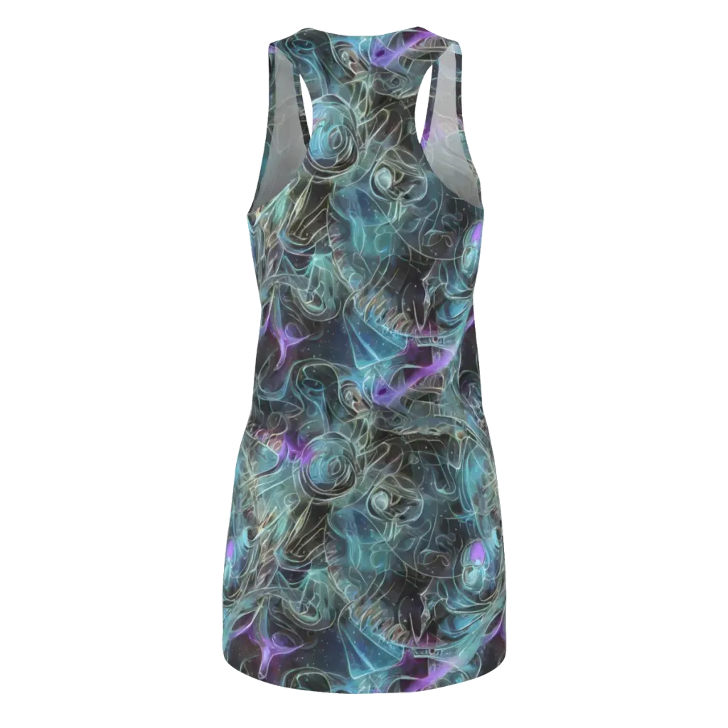 Deep Space Opal on Racerback Dress — Back