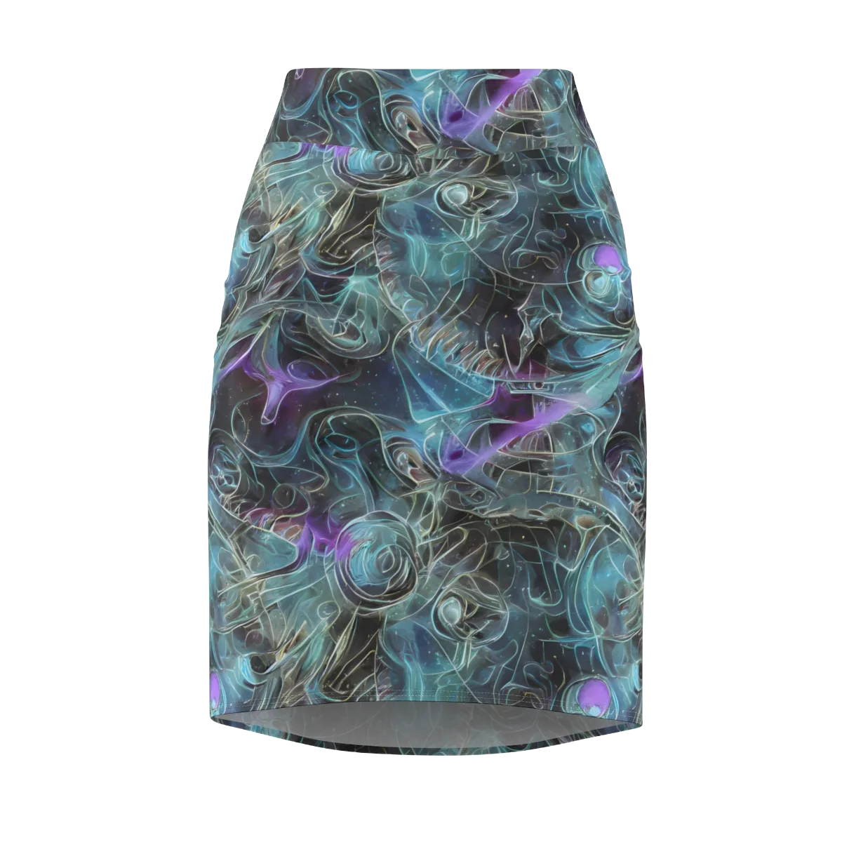Deep Space Opal on Pencil Skirt — Front