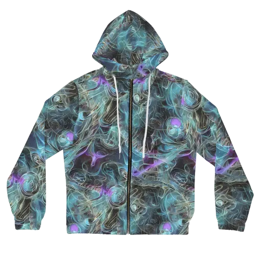 Deep Space Opal on a Women's Full-Zip Hoodie