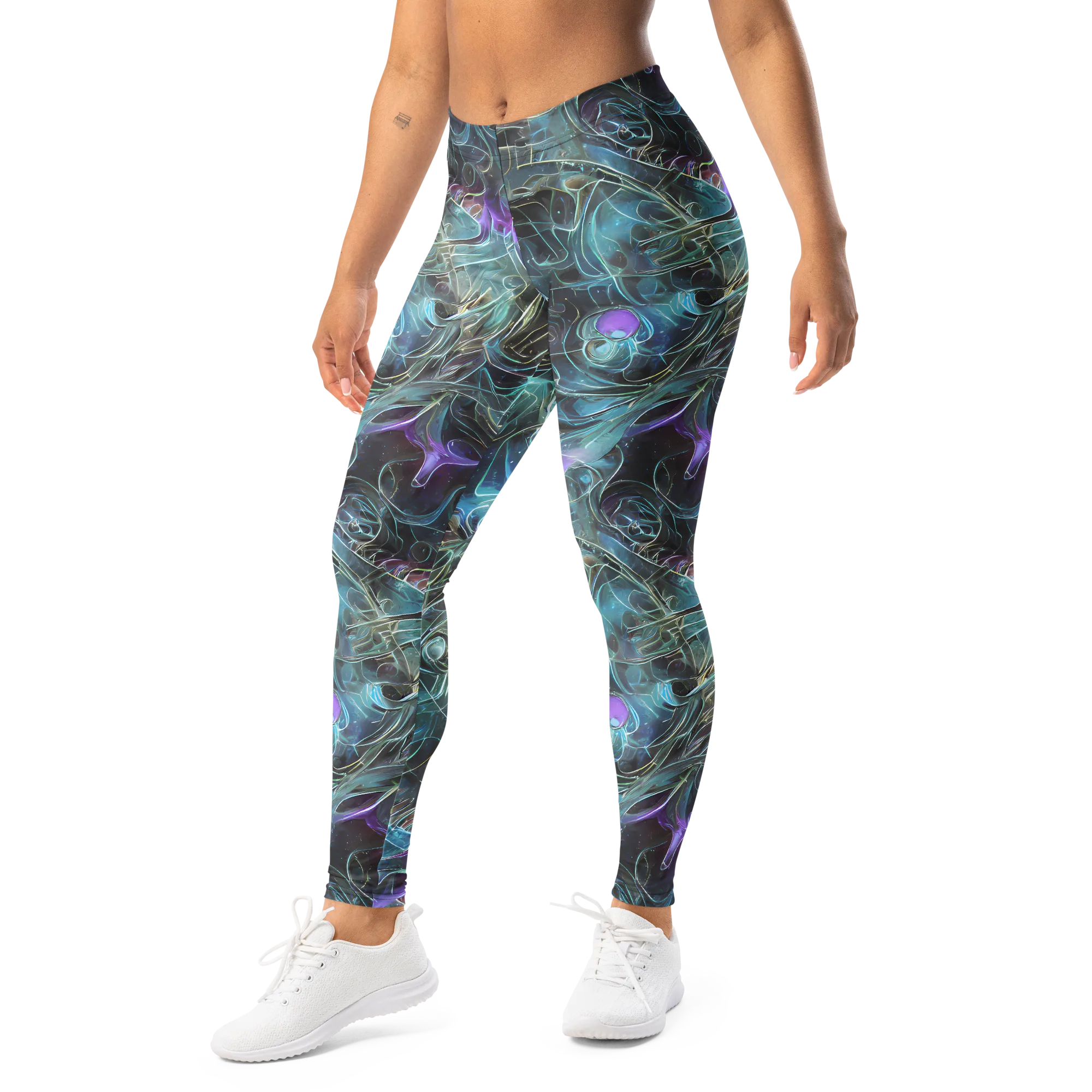 Deep Space Opal on Leggings — Left Front