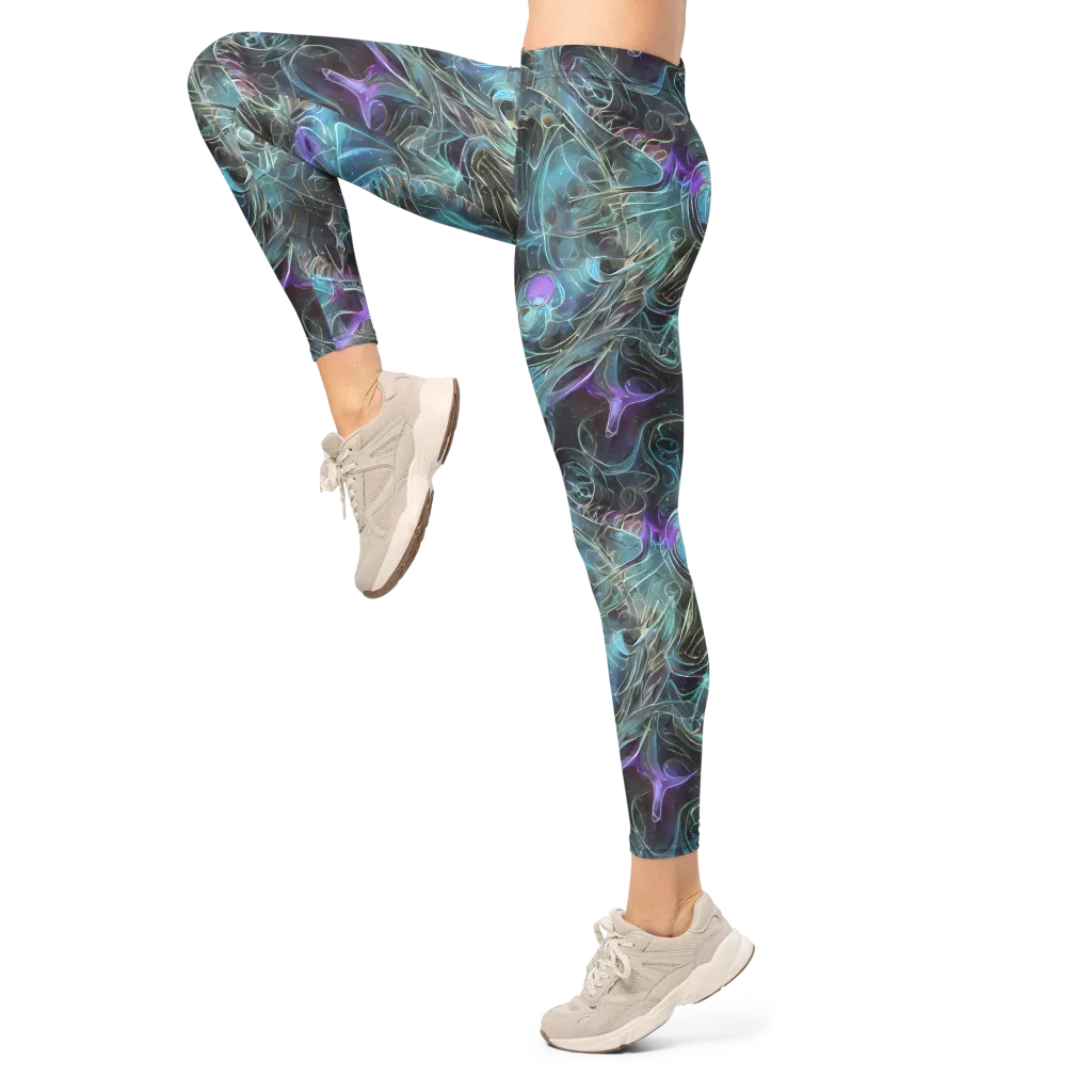 Deep Space Opal on Leggings — Left