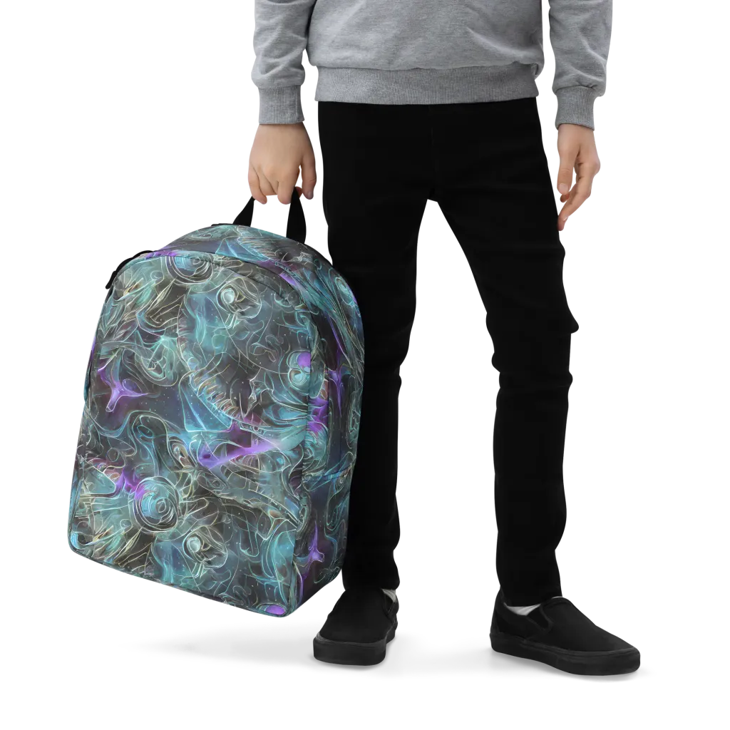 Deep Space Opal on Minimalist Backpack — Zoomed-in