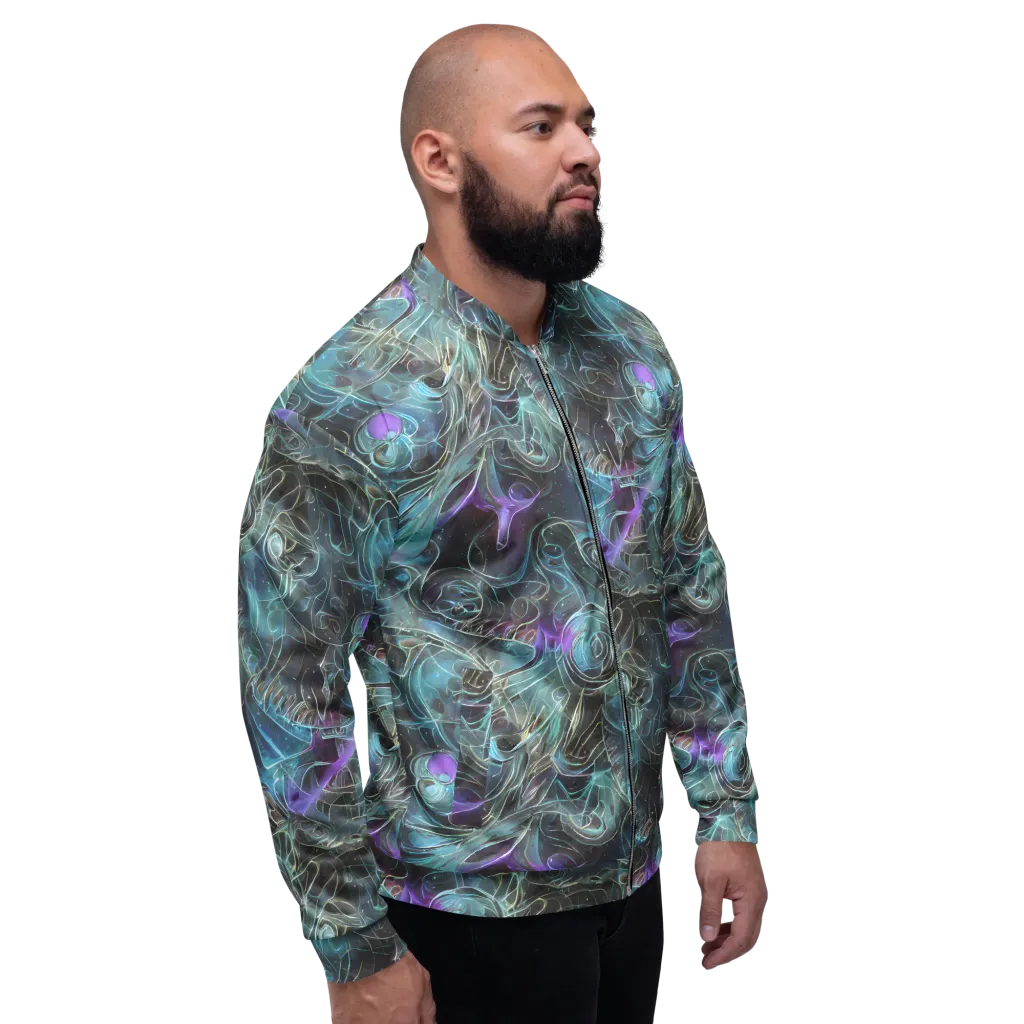 Deep Space Opal on Bomber Jacket — Right
