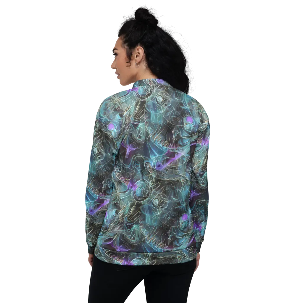 Deep Space Opal on Bomber Jacket — Back
