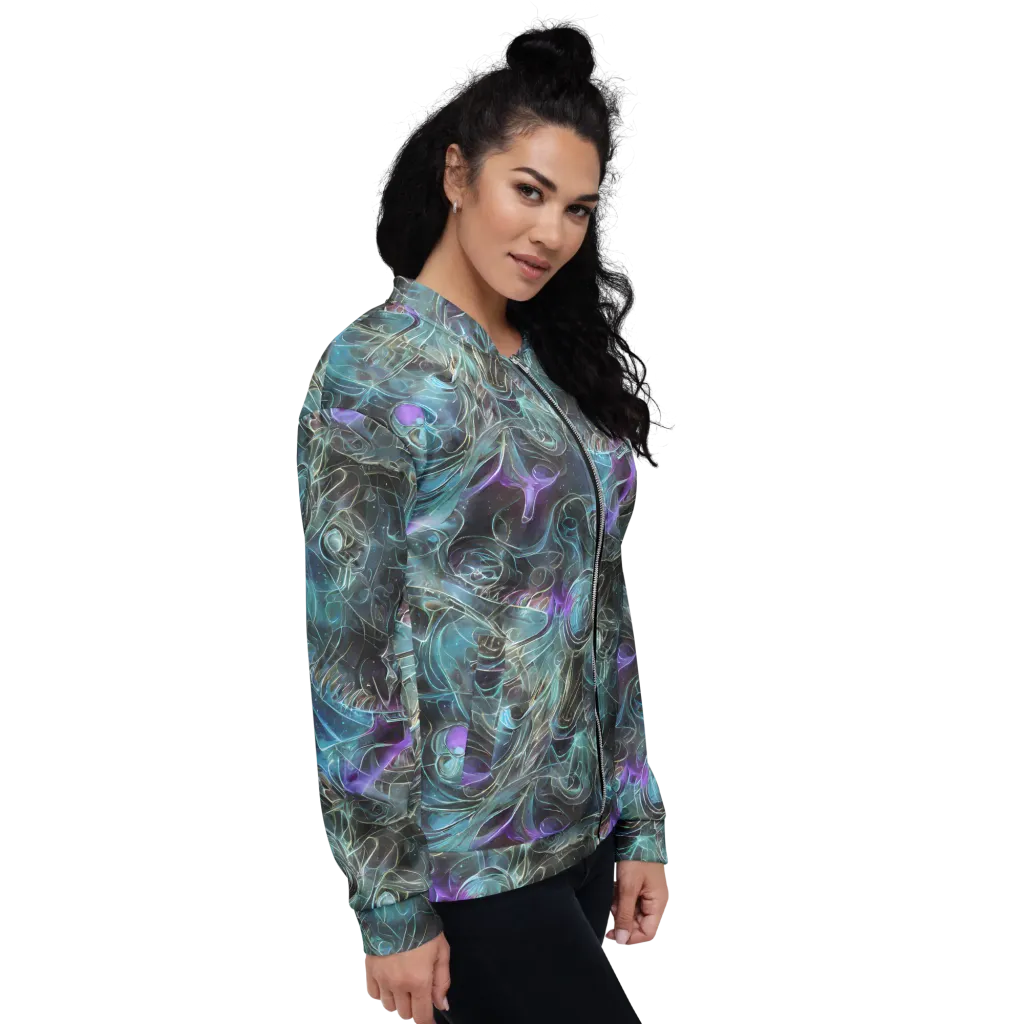Deep Space Opal on Bomber Jacket — Right
