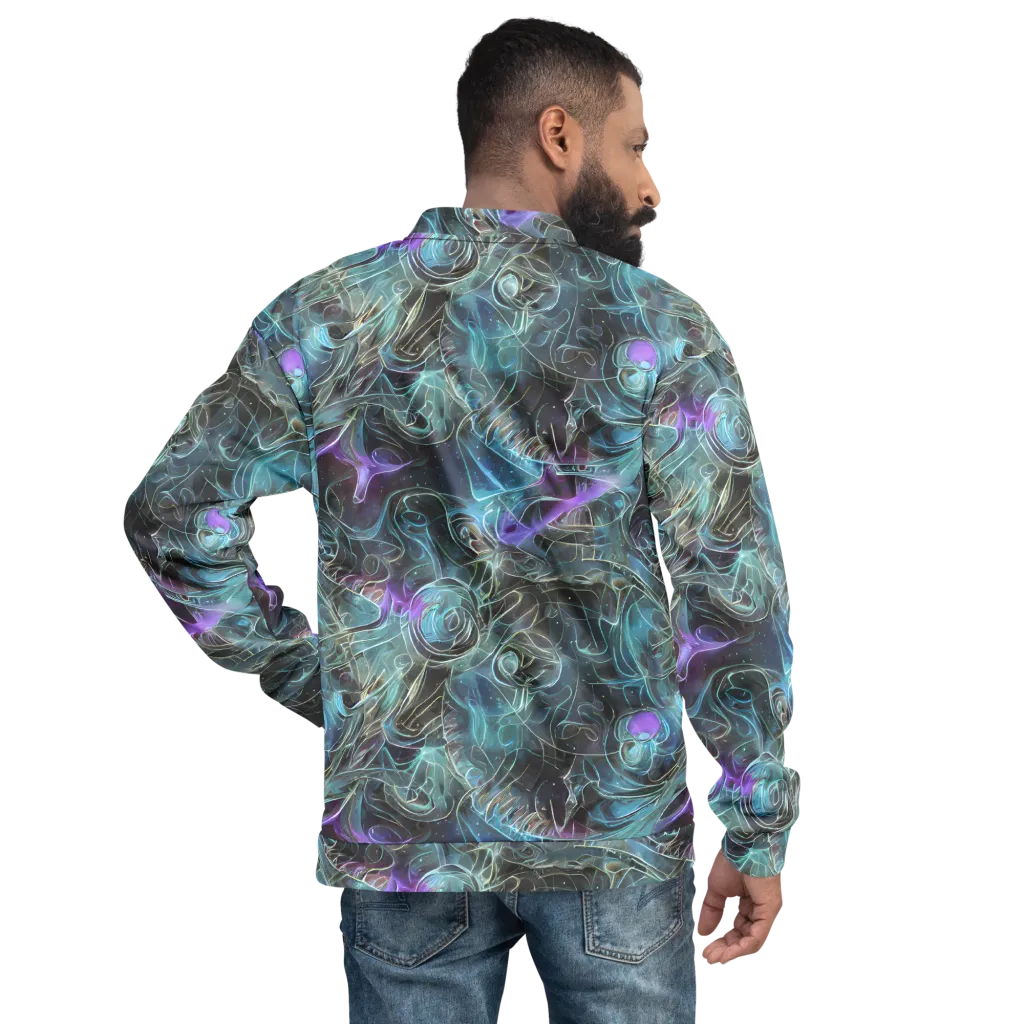 Deep Space Opal on Bomber Jacket — Back