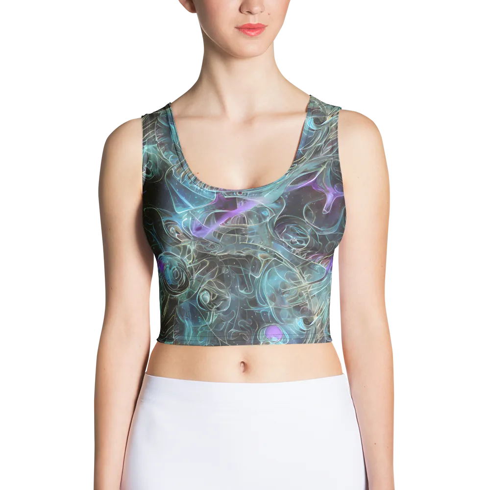 Deep Space Opal on Crop Top — Front
