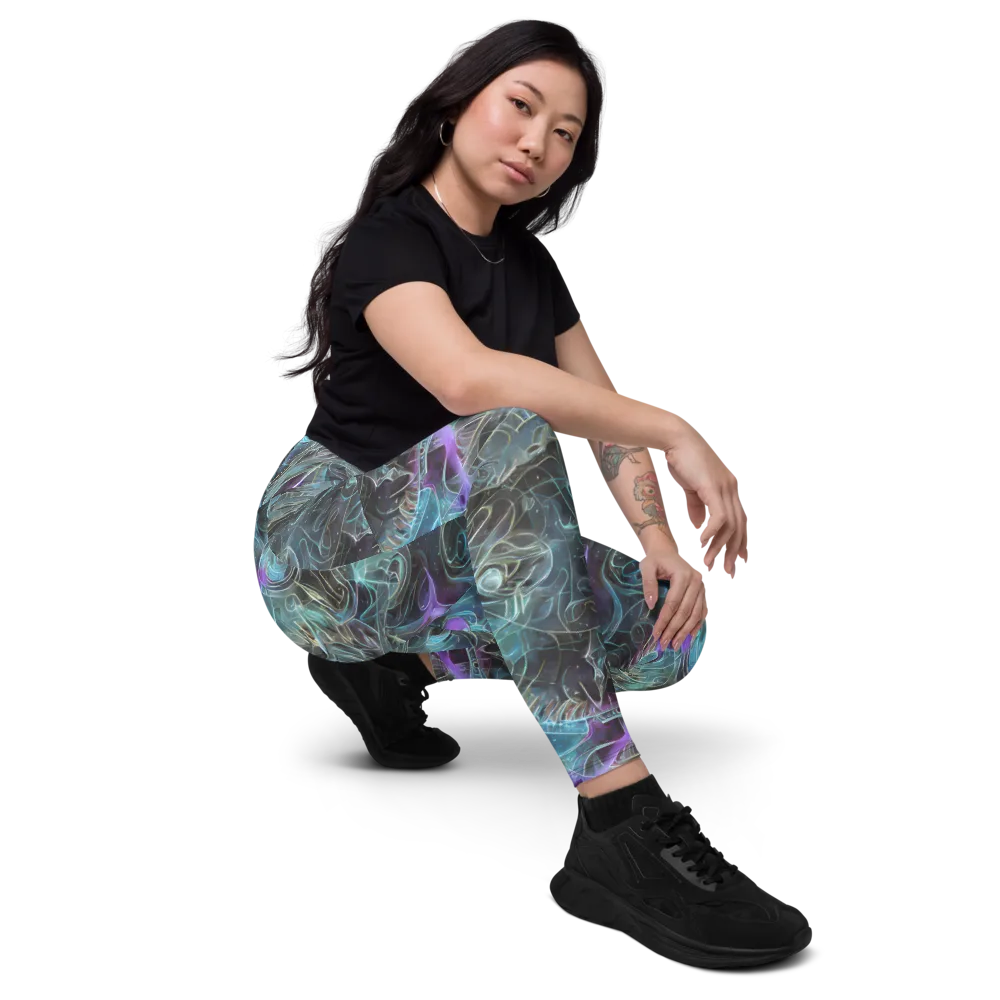 Deep Space Opal on Leggings with Pockets — Right Front