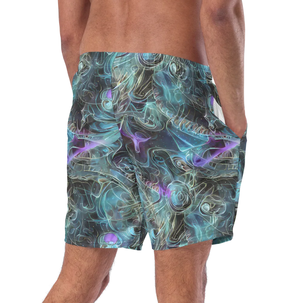 Deep Space Opal on Swim Trunks — Right Back