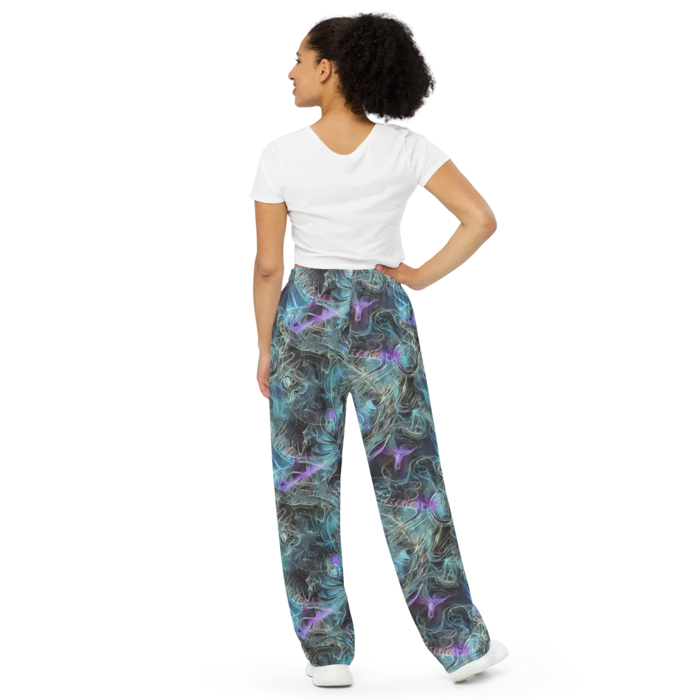Deep Space Opal on Wide-Leg Pants — Back