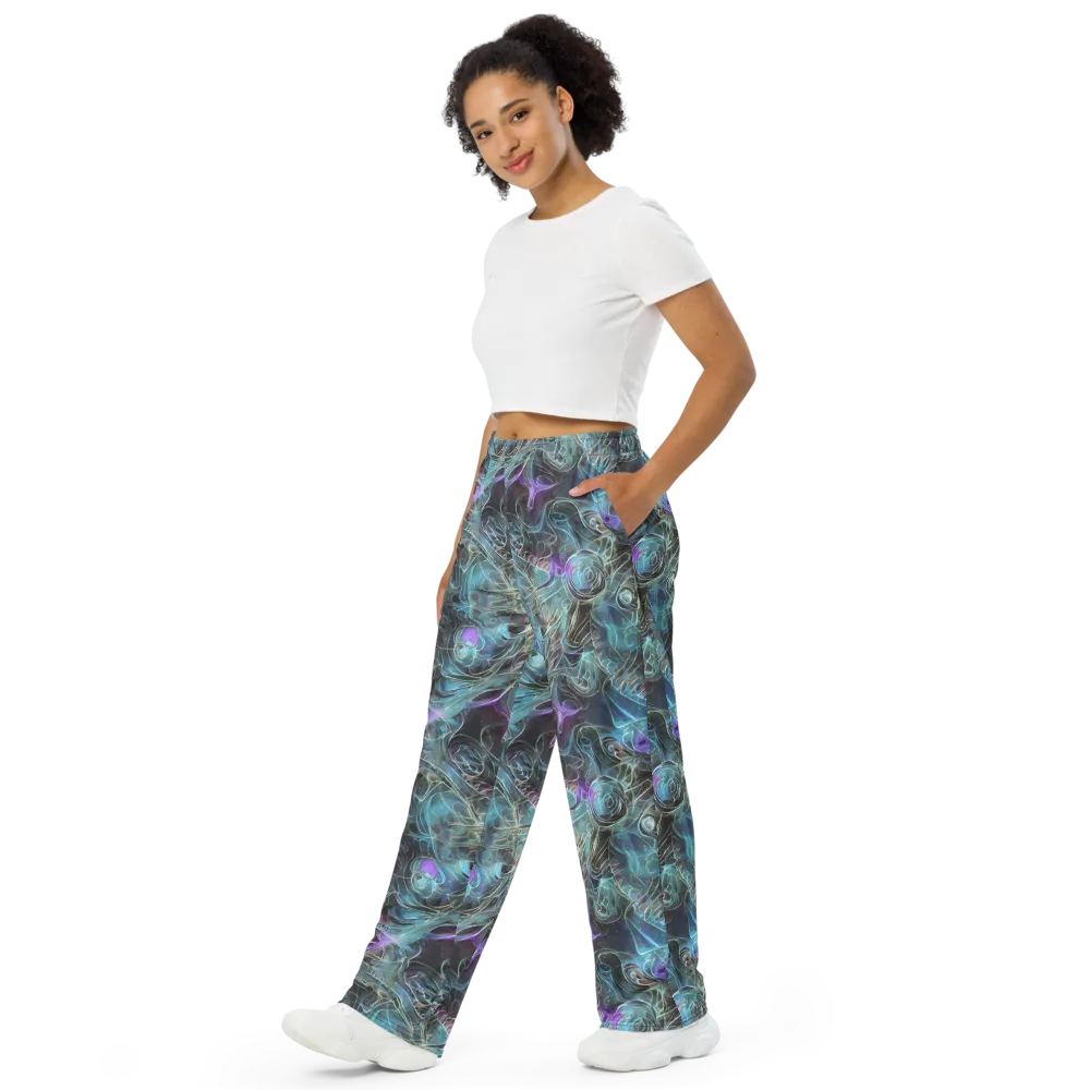 Deep Space Opal on Wide-Leg Pants — Left Front