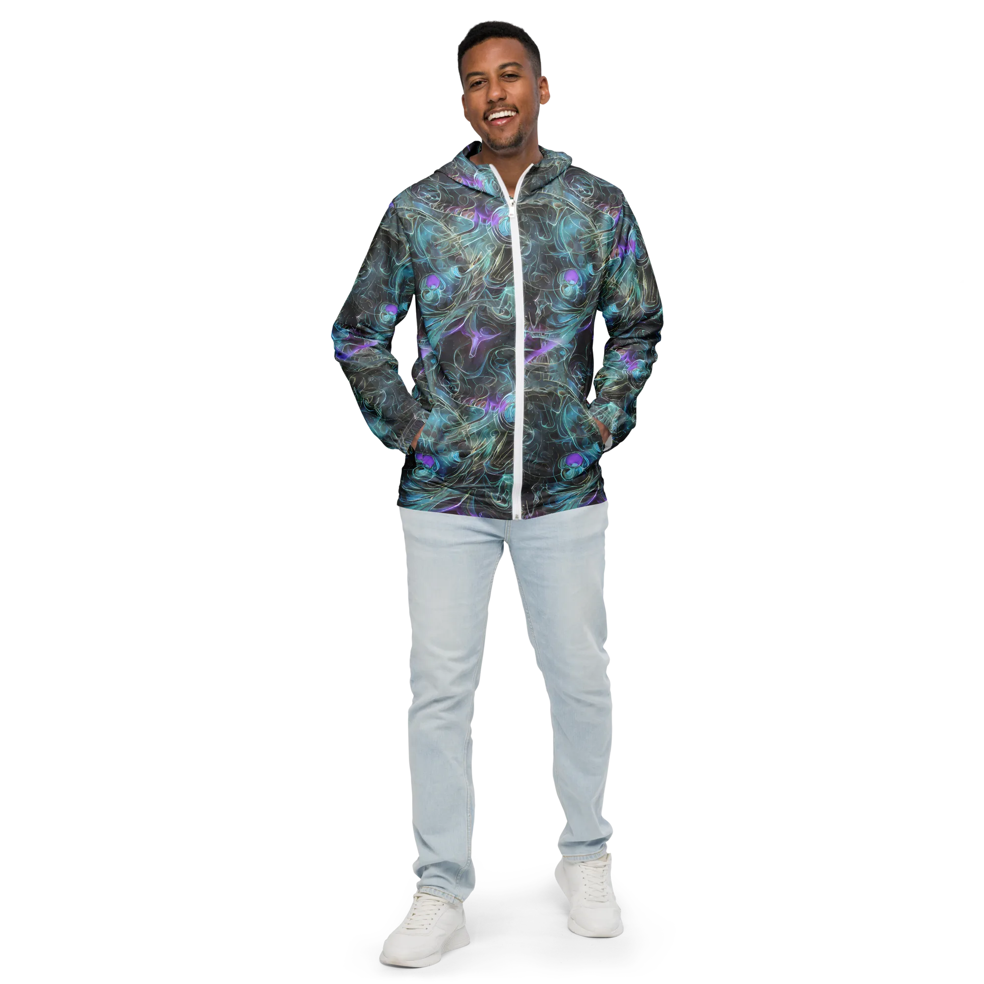 Deep Space Opal on Men's Windbreaker — Front