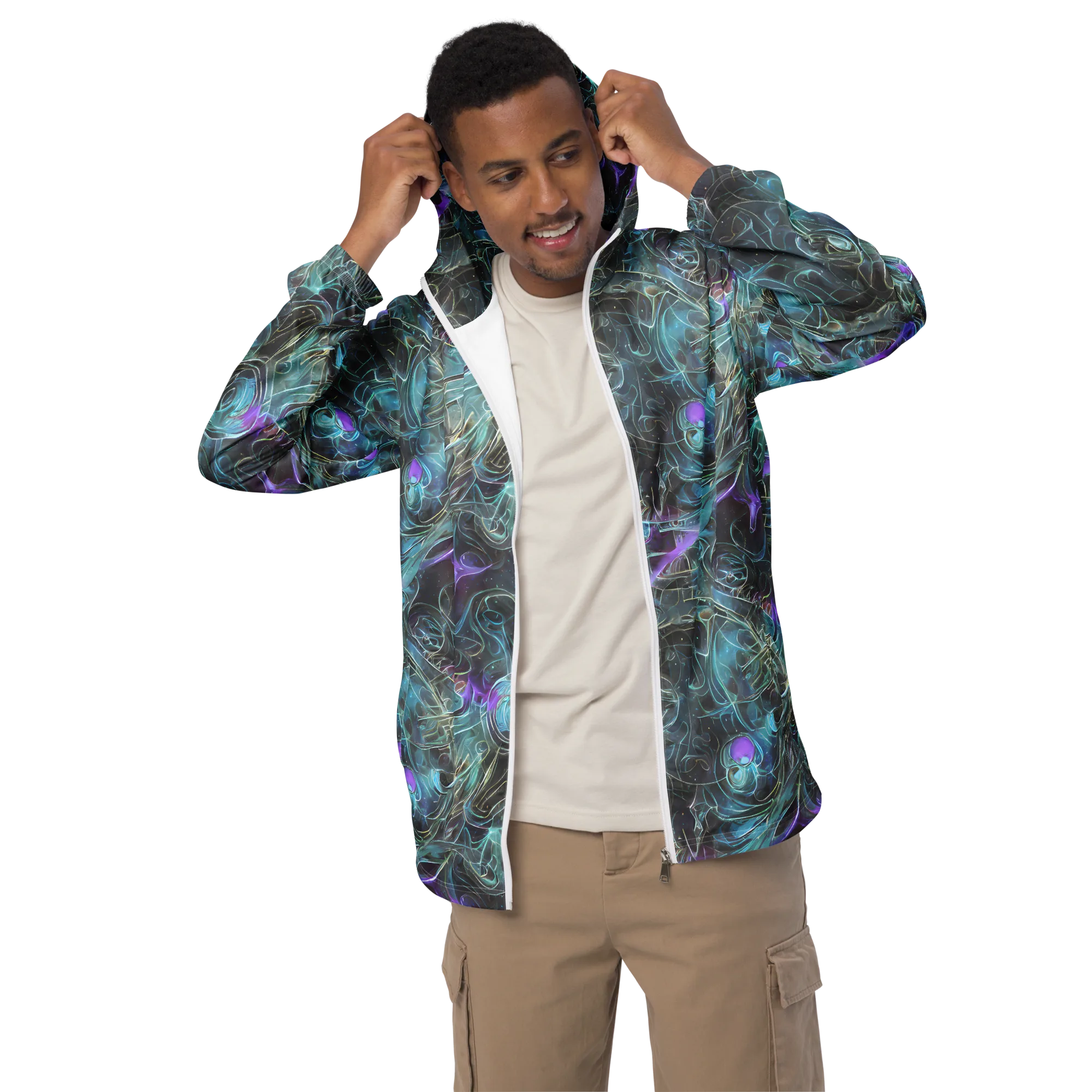 Deep Space Opal on Men's Windbreaker — Front