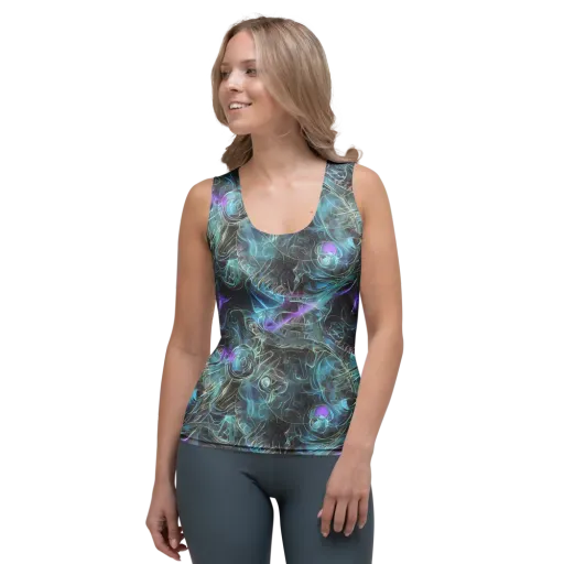 Deep Space Opal on a Women's Tank Top