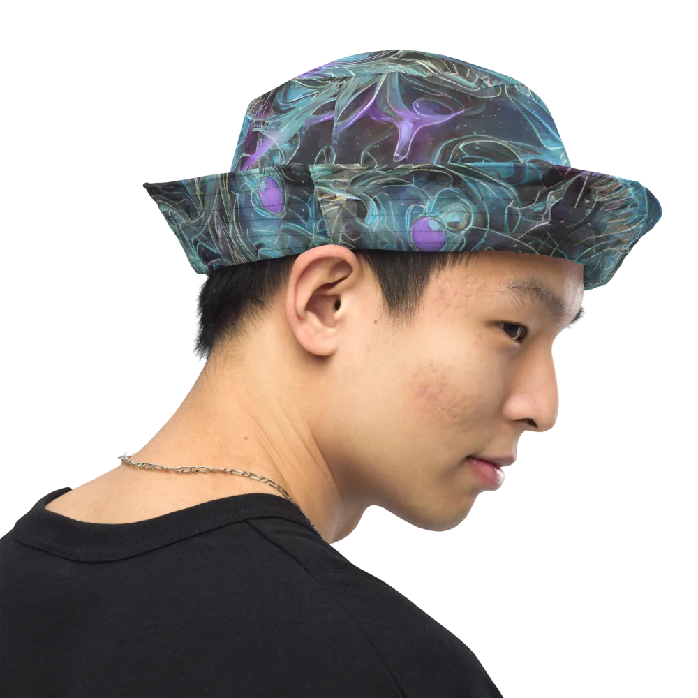 Deep Space Opal on Reversible Bucket Hat — Right Outside