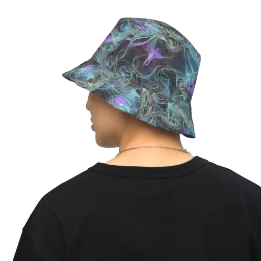 Deep Space Opal on a Reversible Bucket Hat