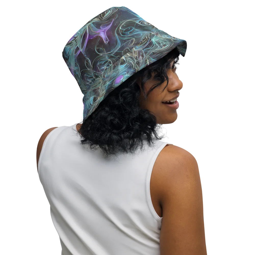 Deep Space Opal on Reversible Bucket Hat — Right Outside