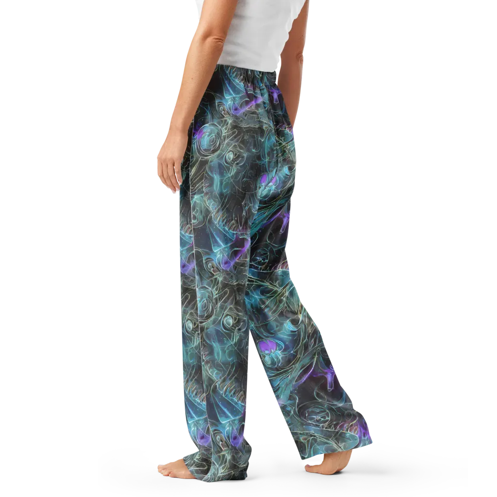 Deep Space Opal on Women's Pajama Pants — Left