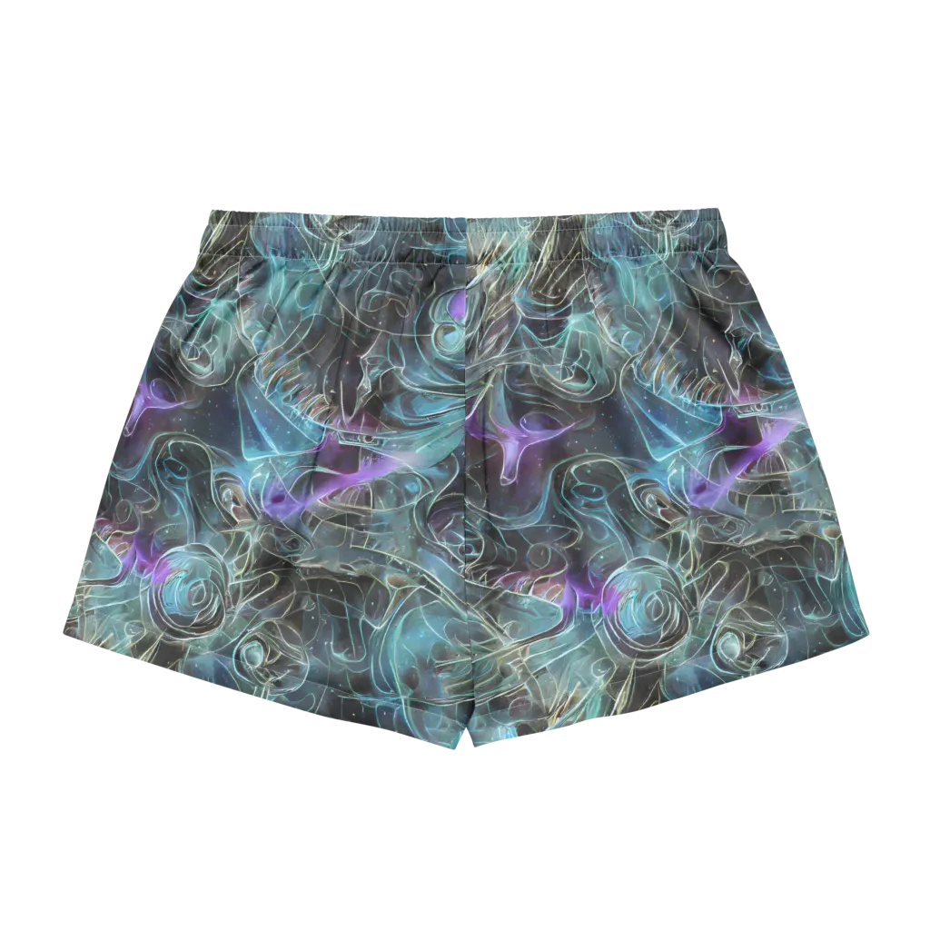 Deep Space Opal on Women's Pajama Shorts — Back