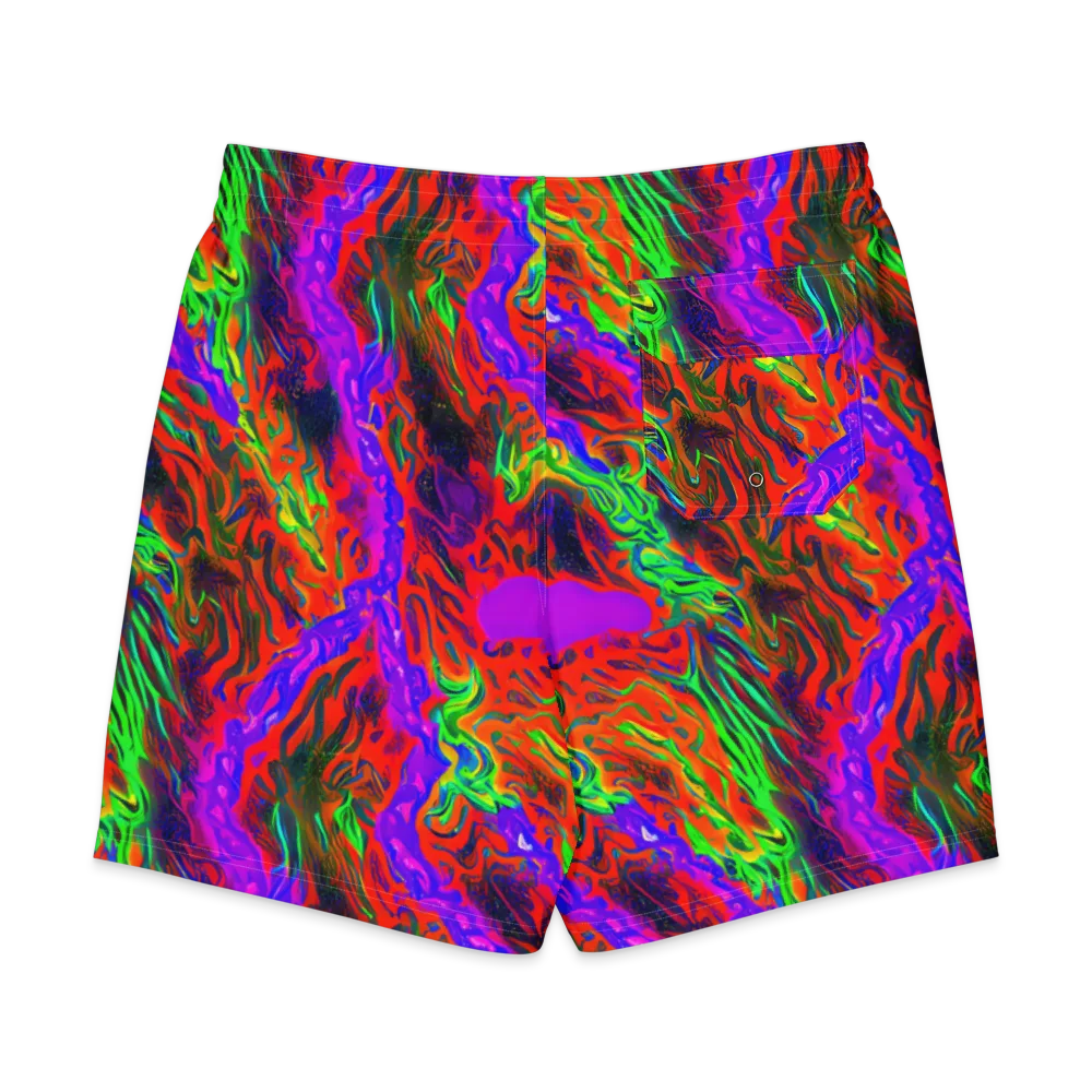 Flare Cascade on Men's Board Shorts — Back