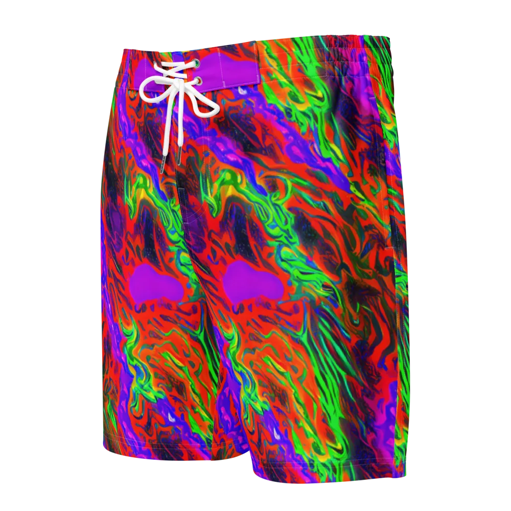 Flare Cascade on Men's Board Shorts — Front