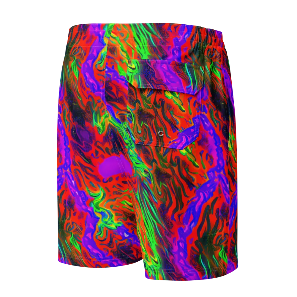Flare Cascade on Men's Board Shorts — Back