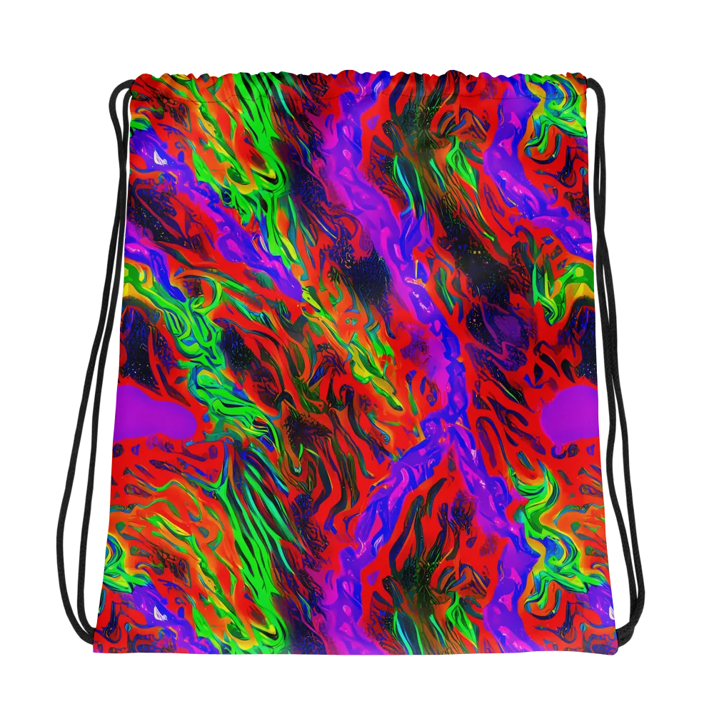 Flare Cascade on Drawstring Bag — Photo