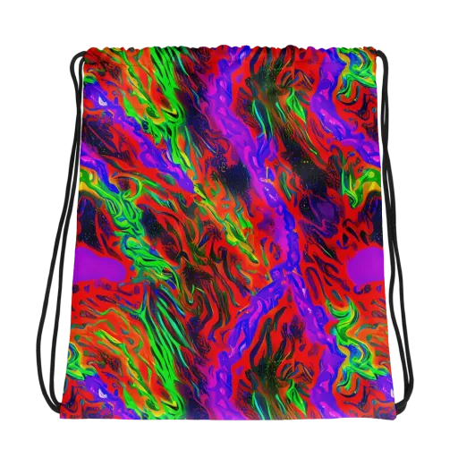 Flare Cascade on a Drawstring Bag