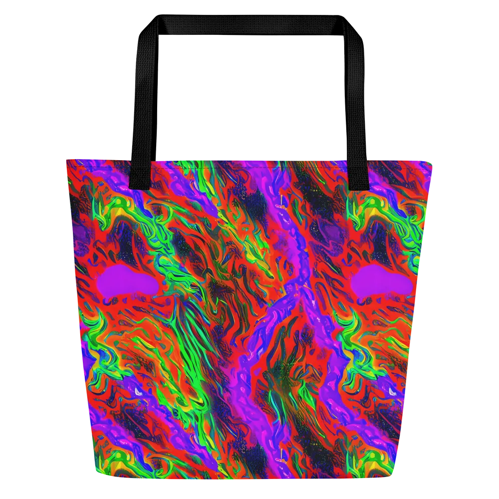 Flare Cascade on Large Tote Bag W/ Pocket — Front