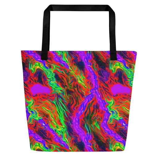 Flare Cascade on a Large Tote Bag W/ Pocket