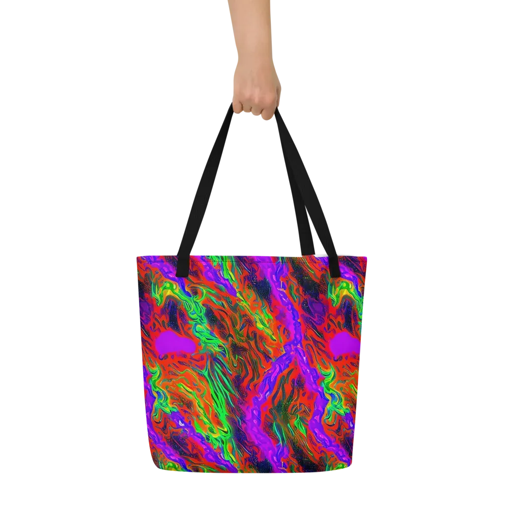 Flare Cascade on Large Tote Bag W/ Pocket — Front