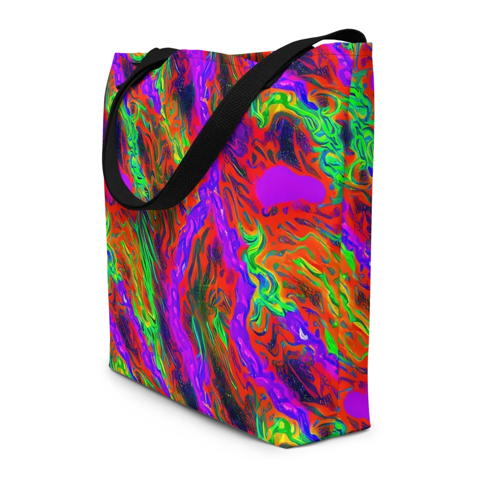 Flare Cascade on Large Tote Bag W/ Pocket — Front