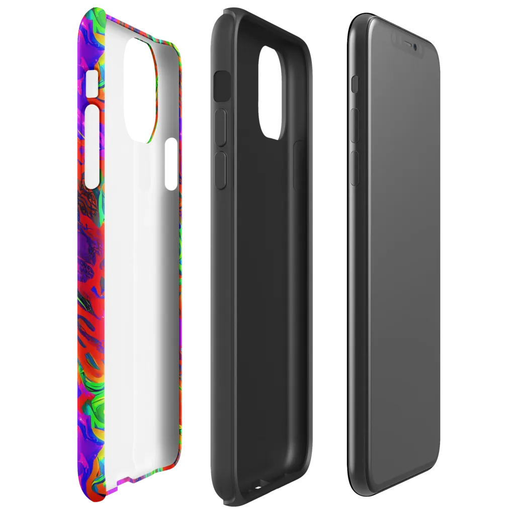 Flare Cascade on Tough Case for iPhone® — Right