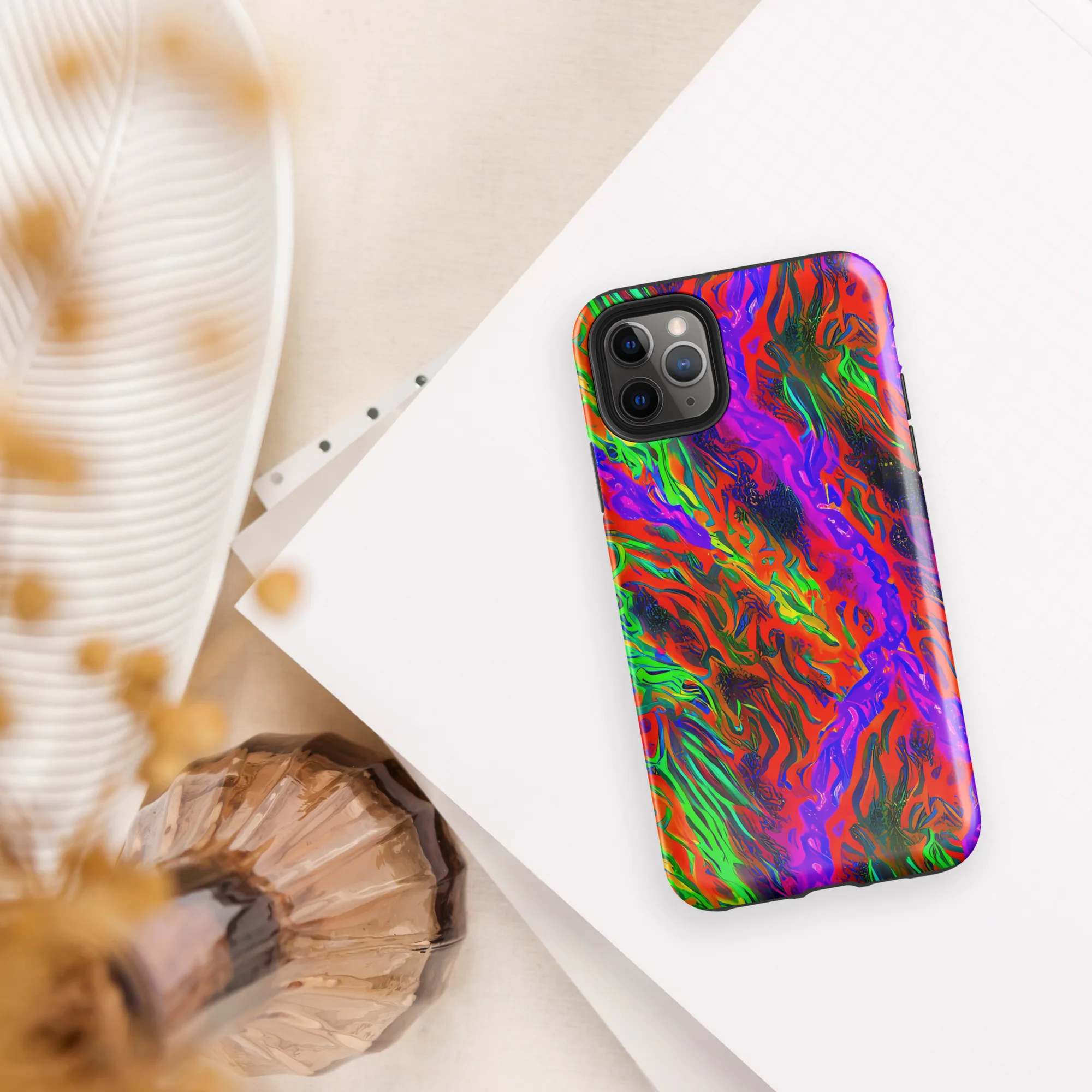 Flare Cascade on Tough Case for iPhone® — Front