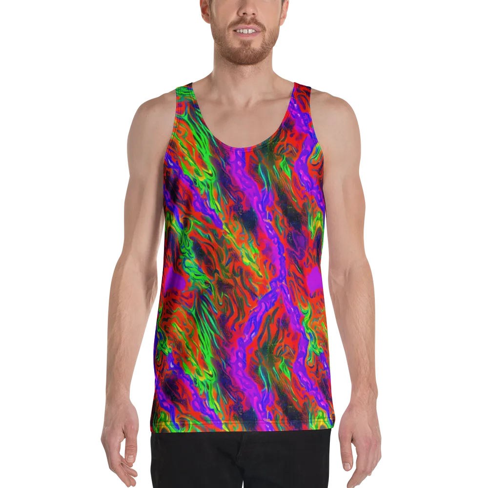 Flare Cascade on Men's Tank Top — Front