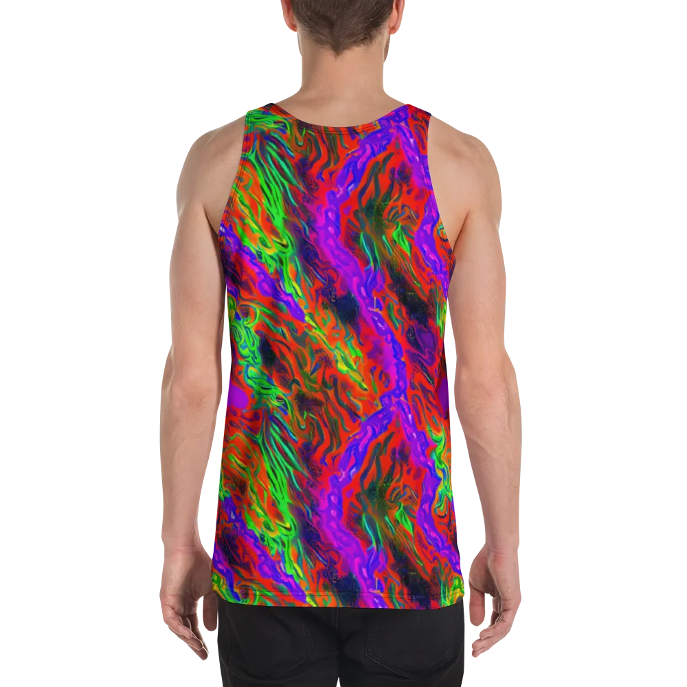 Flare Cascade on Men's Tank Top — Back