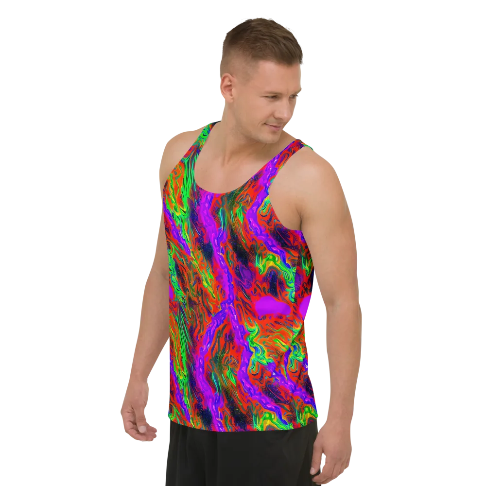 Flare Cascade on Men's Tank Top — Left Front
