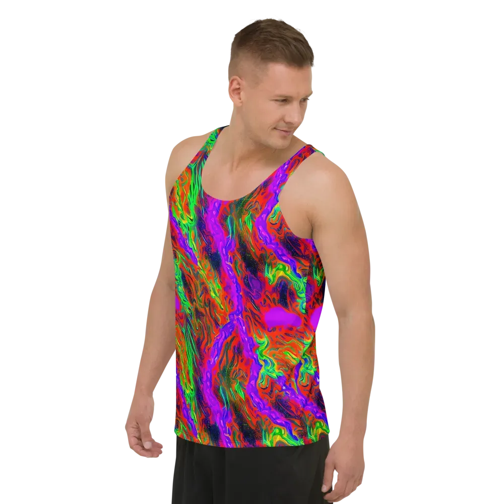 Flare Cascade on Men's Tank Top — Left Front