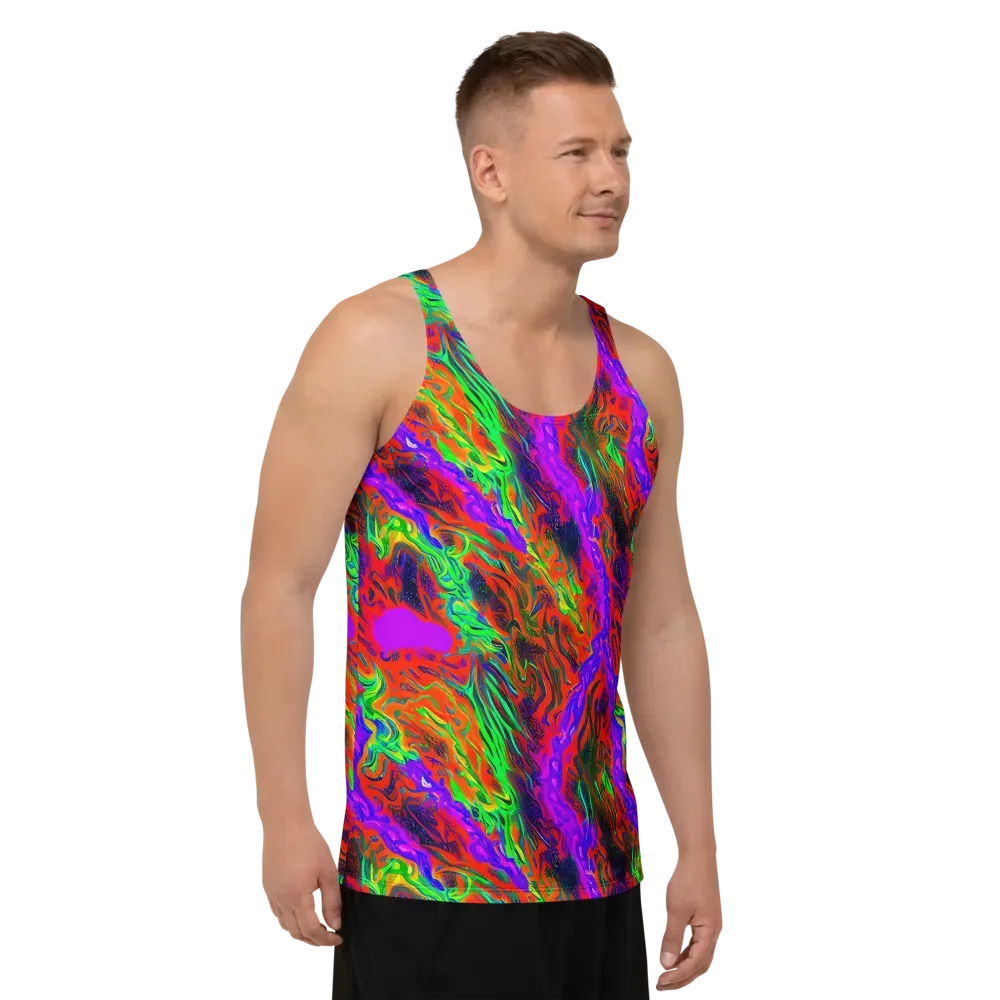 Flare Cascade on Men's Tank Top — Right Front