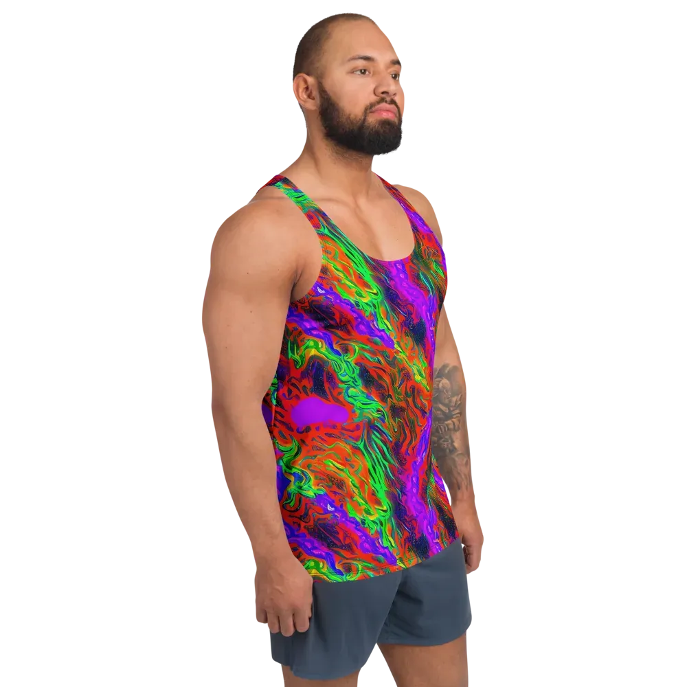 Flare Cascade on Men's Tank Top — Right Front