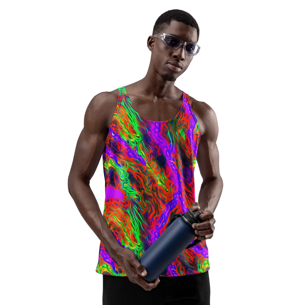 Flare Cascade on Men's Tank Top — Front