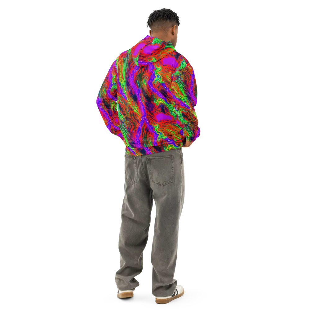 Flare Cascade on Cotton Hoodie — Back