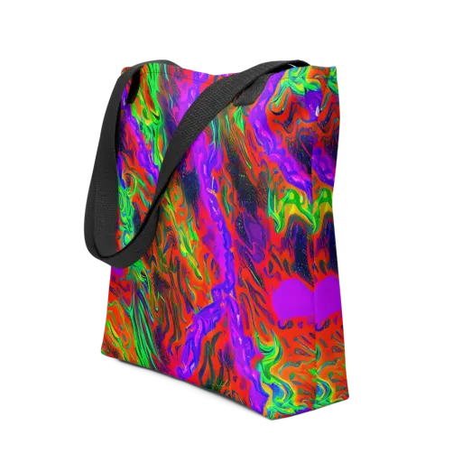 Flare Cascade on a Tote Bag