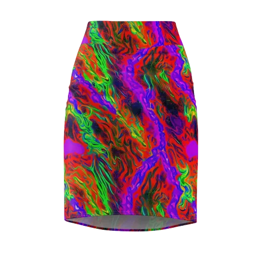 Flare Cascade on a Pencil Skirt
