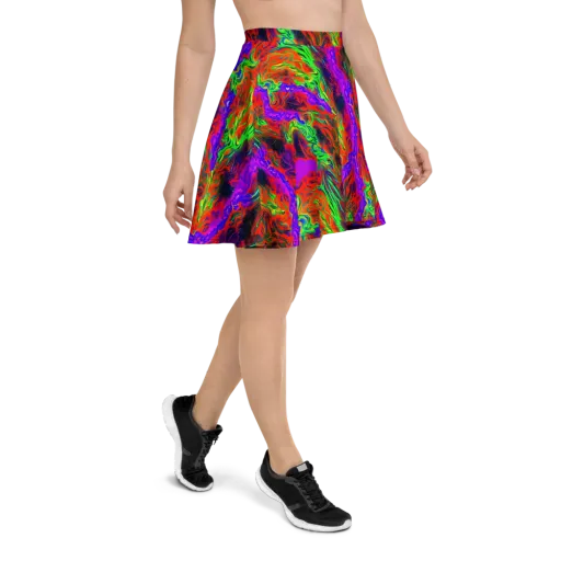 Flare Cascade on a Skater Skirt