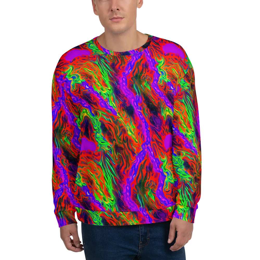Flare Cascade on Sweatshirt — Front