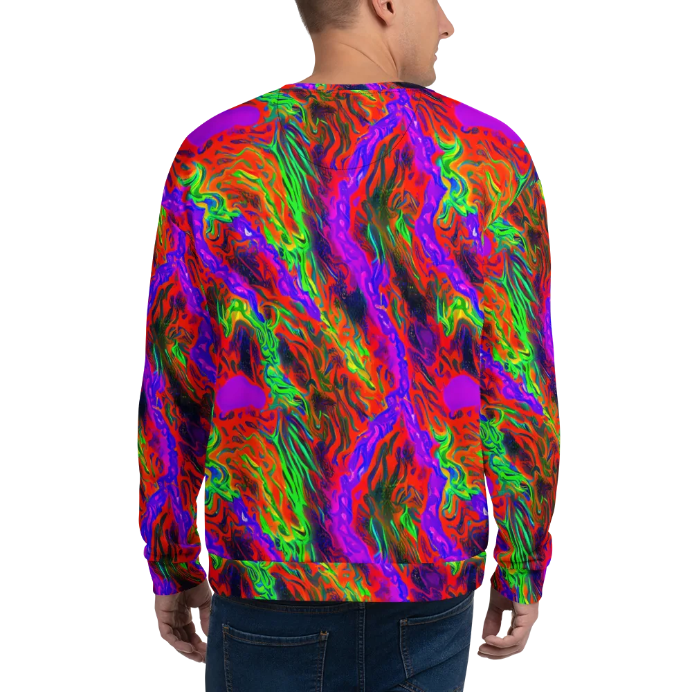 Flare Cascade on Sweatshirt — Back