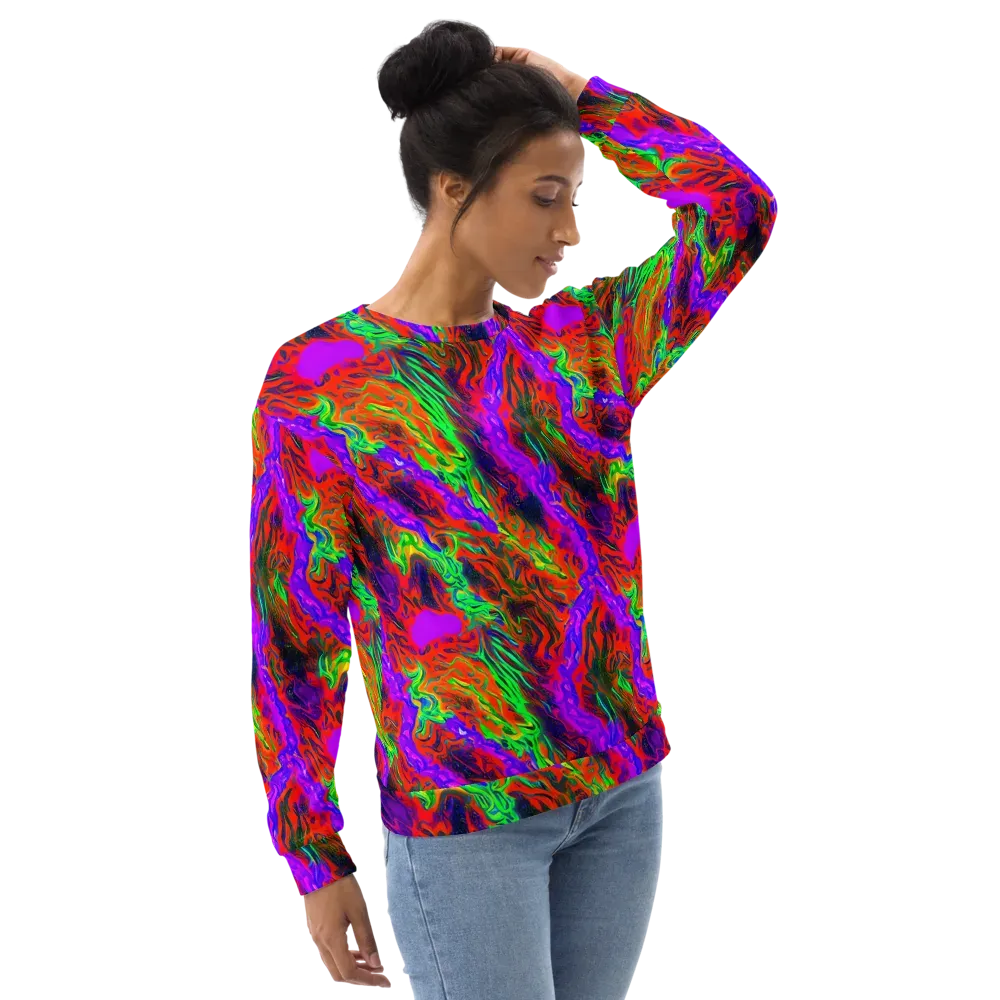 Flare Cascade on Sweatshirt — Right Front